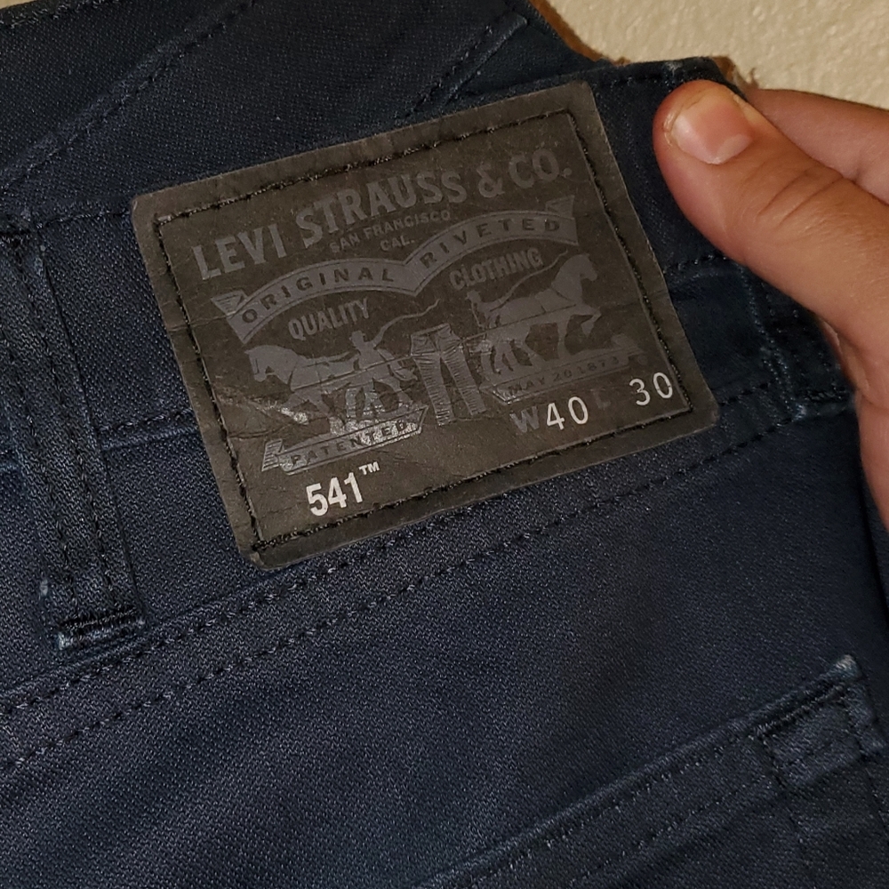 Mens 541 40x30 Levi Jeans Navy Blue